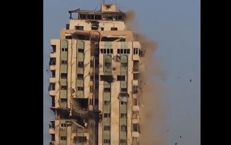 Israel Hancurkan Menara Mekkah di Kota Gaza, Ratusan Pengungsi Palestina Terancam